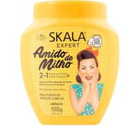 SKALA EXPERT- Mascarilla/Acondicionador/Crema de Peinado "AMIDO" -1000ml- 100% Vegano - Fortalece y da brillo al cabello. - Reconstruye la fibra capilar