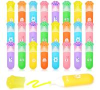 SKAMORI Detalle Cumpleaños Infantil, 24 Subrayadores con Forma de Pata de Gato para Bolsas de Cumpleaños Infantil, Ideales como Lembrancas de Aniversario Criança & Escuela