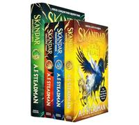 Skandar Series 4 Books Collection Set By A.F. Steadman (Skandar and the Chaos Trials, Skandar and the Phantom Rider, Skandar and the Unicorn Thief & Skandar and the Skeleton Curse)