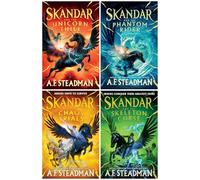 Skandar Series 4 Books Set - Skandar and the Unicorn Thief, Skandar and the Phantom Rider, Skandar and the Chaos Trials, and Skandar and the Skeleton Curse