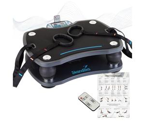 Skandika 1087 Home 500 - Plataforma vibratoria para Ejercicios (56 x 50 x 20 cm), Color Gris y Negro