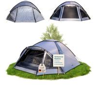 Skandika Dale 4/3 Personas | Tienda de campaña cúpula, tecnología Sleeper, Impermeable 3000 mm, 2 entradas, mosquitera | Tienda iglú (4 Personas | Sleeper)