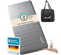skandika Premium Easy colchonetas de Aire autoinflable, Individual/Doble/Coche 3D | 10/12 cm de Grosor, Ligera, Plegable, Espuma autorellenante (Flex Single)
