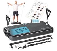skandika Smart Training Station | Equipamiento de Fitness para el hogar, polea de 50 kg, Equipamiento de Gimnasio Multifuncional para el hogar, Entrenamiento de Todo el Cuerpo, calistenia