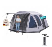 Skandika Tienda de campaña de Aire Hinchable Folldal Air Protect | para 4-5 Personas, Suelo Cosido, Impermeable, Columna de Agua de 5000 mm, con Bomba, toldo (5 Personas)