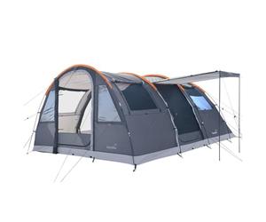 Skandika Tienda túnel Gotland para 5 Personas, Tienda Familiar con Suelo Cosido, Impermeable, Columna de Agua de 5000 mm, Altura de pie de 2 m, Cabina Negra para Dormir, mosquitera, Tienda de campaña