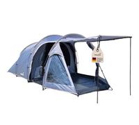 Skandika Tienda túnel Helgver 3 Sleeper | Tienda de campaña para 3 personas, gran antesala, tecnología Sleeper, impermeable, columna de agua de 3000 mm, cabina negra para dormir, tienda de campaña