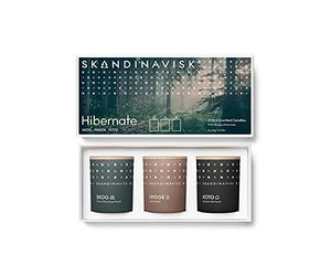 Skandinavisk - Hibernate Giftset de 3 mini velas perfumadas. Skog 'Forest', Hygge 'Cosiness' y KOTO 'Home'. Fórmula vegana. 3 x 65 g.