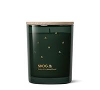 Skandinavisk Skog 'Forest' Vela perfumada, edición especial dorada, notas de aroma: agujas de pino y conos de abeto, savia de abedul y lirio de los valles, fórmula vegana, 200 g