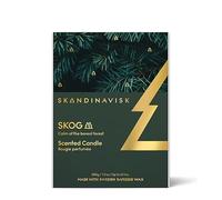 SKANDINAVISK Vela perfumada, Skog (bosque), 200 g, edición dorada | Diseño de edición especial con nuestros aromas favoritos de invierno escandinavos. Cera de colza sueca. Hasta 50 horas.