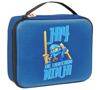 SKANDO BAGS Fiambrera térmica para niños con diseño Lego Ninjago, fiambrera aislada con asa y placa para nombre, mantiene las comidas frescas, ideal para la escuela y la guardería