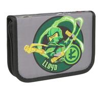 SKANDO BAGS LEGO® - Estuche para niños - Práctica placa para el nombre - Espacio para todos los utensilios de escritura importantes, Lego Ninjago, Elemental Master Of Energy, Federmäppchen mit Klappe