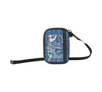 SKANDO BAGS Lego - Monedero para niños - Espacio para hasta 3 Tarjetas - Bolsillo Interior y Exterior con Cremallera para Dinero en Efectivo y Objetos pequeños, Lego Ninjago, Family, Lego Ninjago