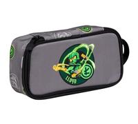 SKANDO BAGS LEGO® NINJAGO® Estuche para niño Elemental Master of Energy - Estuche con compartimento grande, placa de nombre y asa, 21 x 6 x 10 cm, para escuela y guardería