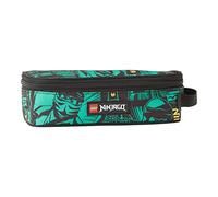 SKANDO Bags Lego® Ninjago Verde - Estuche para Niño - Práctico Nombre - Espacio para Todos los Accesorios de Escritura Importantes