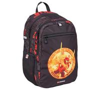 SKANDO BAGS Mochila ampliable LEGO NINJAGO, espaciosa mochila con grandes bolsillos con cremallera, bolsillo frontal y bolsillos laterales de malla. Elementos reflectantes.