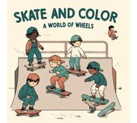 Skate and Color - A World of Wheels KIDS WHO LOVE SKATEBOARDING - COLORING BOOK FOR KIDS WHO LIKE TO SKATE