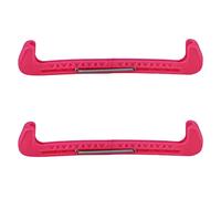 Skate Blade Guards Protectors 2 Pack Ajustable Cubras de Cuchillas de Patinaje Universal de Hielo para Hockey sobre Hielo Patinatas plásticas de Color Verde Profundo Blue Rosa (Rosa)