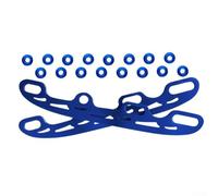 Skate Blade Retrofit - Cuchillas de patinaje sobre hielo de acero inoxidable compatibles con varios patines en línea (tamaño grande, azul)