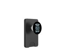 Skate Fast Hit Hard Stay Icy Angry Hockey Puck Art PopSockets PopWallet para MagSafe