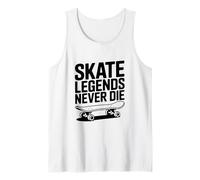 Skate Legends Never Die Cool Skater Camiseta sin Mangas