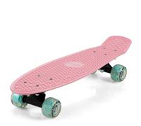 Skate mini rosa/menta monopatín diseño retro LED