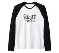 Skate Mom Rolling Modelo a Seguir Camiseta Manga Raglan