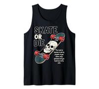 Skate motivation - skater actitud sport skateboard art Camiseta sin Mangas