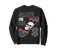 Skate motivation - skater actitud sport skateboard art Sudadera