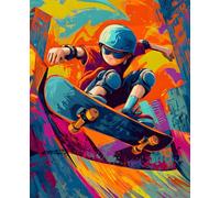 Skate Park Graffiti Composition Notebook: Wide-Ruled Lined Journal for Skaters | 7.5 x 9.25 | 110 Pages | Matte Cover