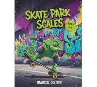 Skate Park Scales: Tradical Colors!: 50 Awesome Skateboard & Graffiti Coloring Pages for Kids Ages 4-8 - Cool Chameleons, Urban Art, and Radical Stunts (Street Style Activity Book)