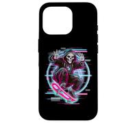 Skate Reaper Retro Death's Radical Synthwave Ride Carcasa para iPhone 16 Pro