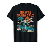 Skate Santa Cruz, patineta de Playa Vintage para Hombre Camiseta