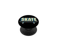 Skate Skateboarder Skateboard Hombres Mujeres Niños Skateboarding PopSockets PopGrip Adhesivo