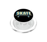 Skate Skateboarder Skateboard Hombres Mujeres Niños Skateboarding PopSockets PopGrip para MagSafe