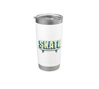 Skate Skateboarder Skateboard Hombres Mujeres Niños Skateboarding Vaso térmico de acero inoxidable de doble pared