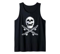 Skate Skull and Crossbones Skateboard Camiseta sin Mangas