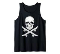 Skate Skull and Crossbones Skateboard Camiseta sin Mangas