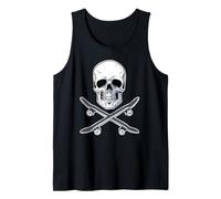Skate Skull and Crossbones Skateboard Camiseta sin Mangas