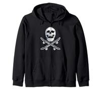 Skate Skull and Crossbones Skateboard Sudadera con Capucha