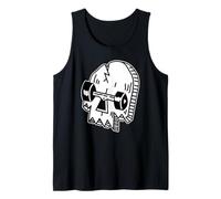 Skate Skull x Skate or Die Blackwork Minimal Camiseta sin Mangas