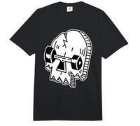 Skate Skull x Skate or Die Blackwork Minimal Comfort Colors Adult Heavyweight T-Shirt