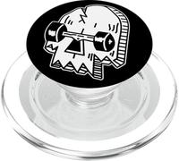 Skate Skull x Skate or Die Blackwork Minimal PopSockets PopGrip para MagSafe