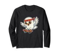 Skate Snowy Owl de Estilo Retro Manga Larga