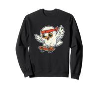 Skate Snowy Owl de Estilo Retro Sudadera