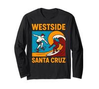 Skate Westside Santa Cruz Vintage Mens Coastal Livin Manga Larga