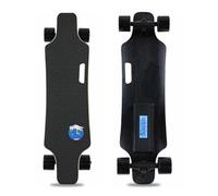 Skateboard Eléctrico para Adultos, Longboard de Crucero Completo con Pantalla Remota y de Velocidad, Batería de 110Wh, Velocidad Máxima de 25 Km/h, Rango Máximo de 15 Km, Modo de 4 Velocidades E