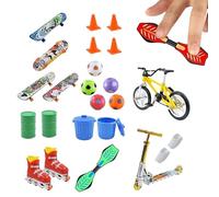 Skateboard Juguete De Dedos - Juegos Antiestrés Para La Cuenta Regresiva Durante La Navidad - Juguete De Monopatín De - Para Niños Fiestas De Cumpleaños Del Estrés Calcetines De Navidad