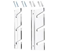 Skateboard Organizer, Transparent Vertical Wall-Mounted Space-Saving Rack | Snowboard Storage Rack Wall Mounted for Skis, Skateboards, Scooter, Snowboard, Surfboard Display Storage Rack System