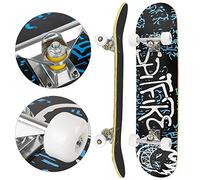 Skateboard/Patinetas de Trucos/Longboard/Mini Cruiser Skateboard/Monopatin Completo para Principiantes Niños Adultos